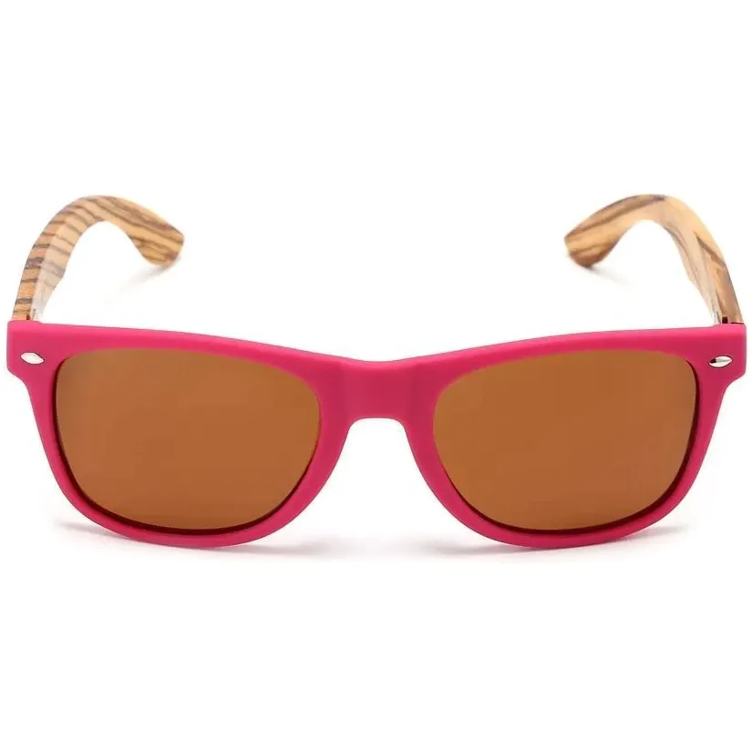 SOEK Brighton Polarized Sunglasses - Magenta Pink