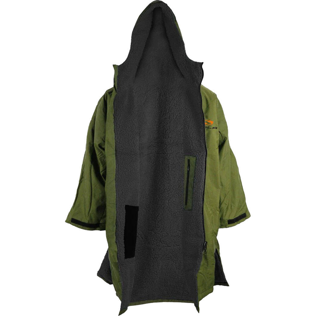 Sola Junior Waterproof Changing Robe - Khaki/Black