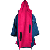 Sola Waterproof Changing Robe - Navy/Pink