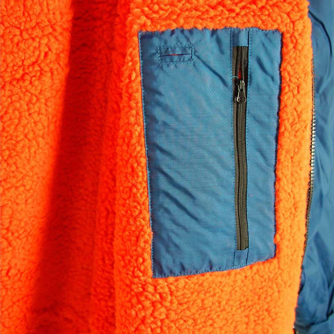 Sola Waterproof Changing Robe - Navy/Orange