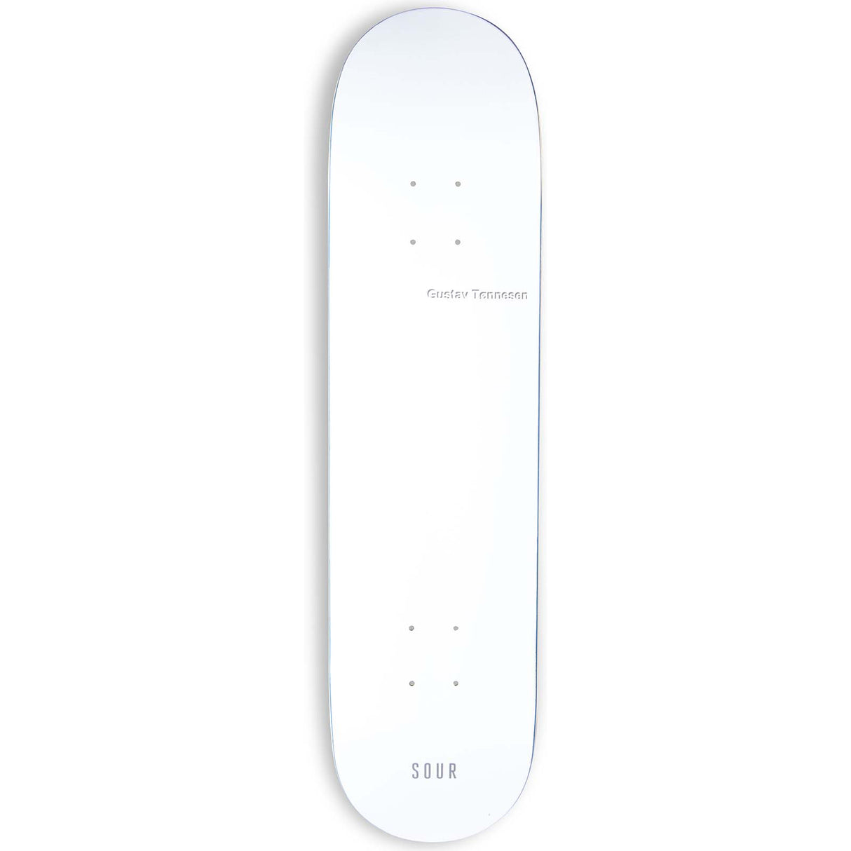 Sour The White Board Skateboard Deck - Gustav 8.25"