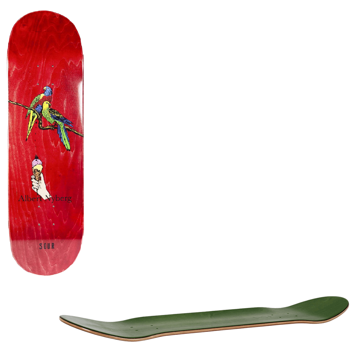 Sour Free Toppings Skateboard Deck - Albert 8.25"