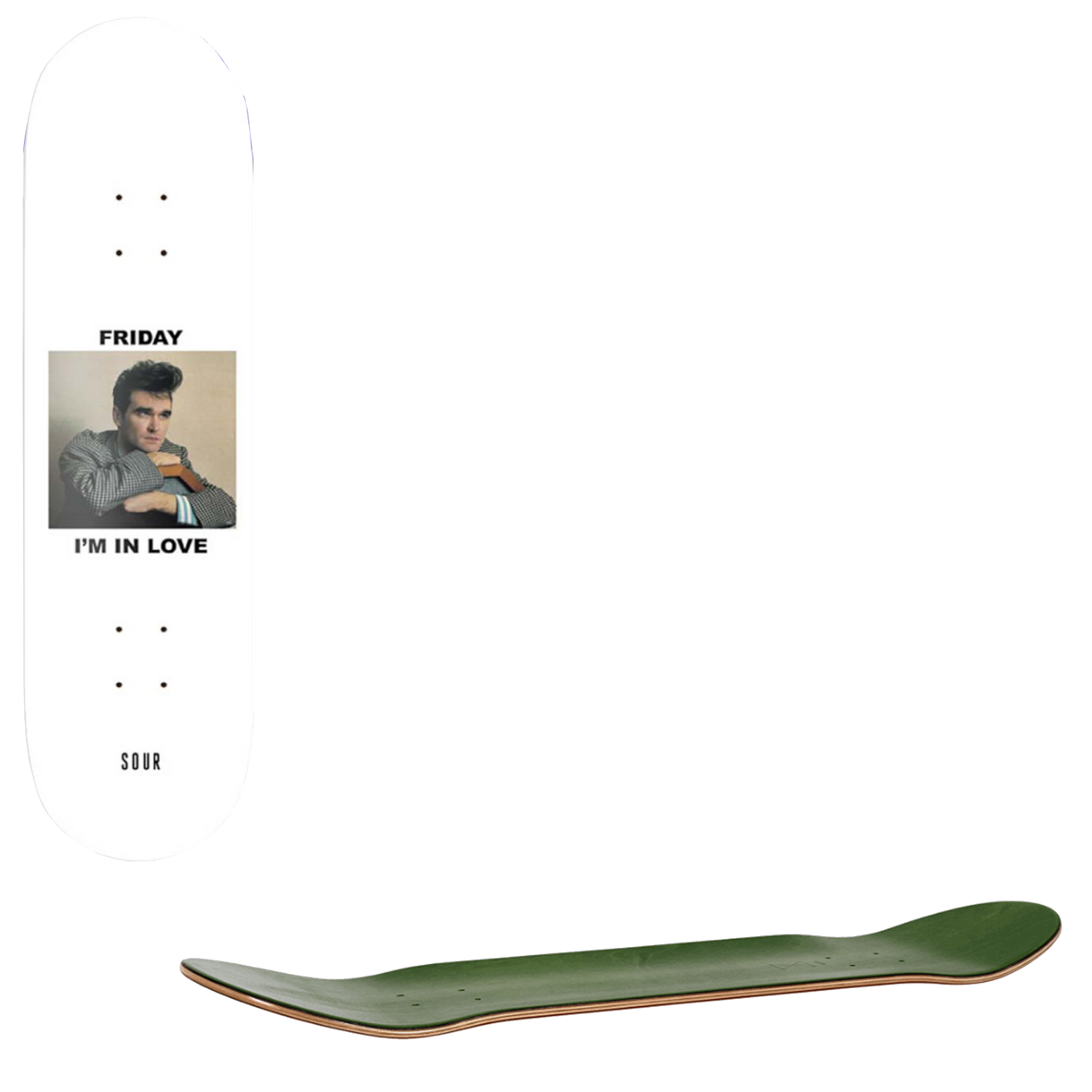 Sour Friday I'm In Love Skateboard Deck 8.375"