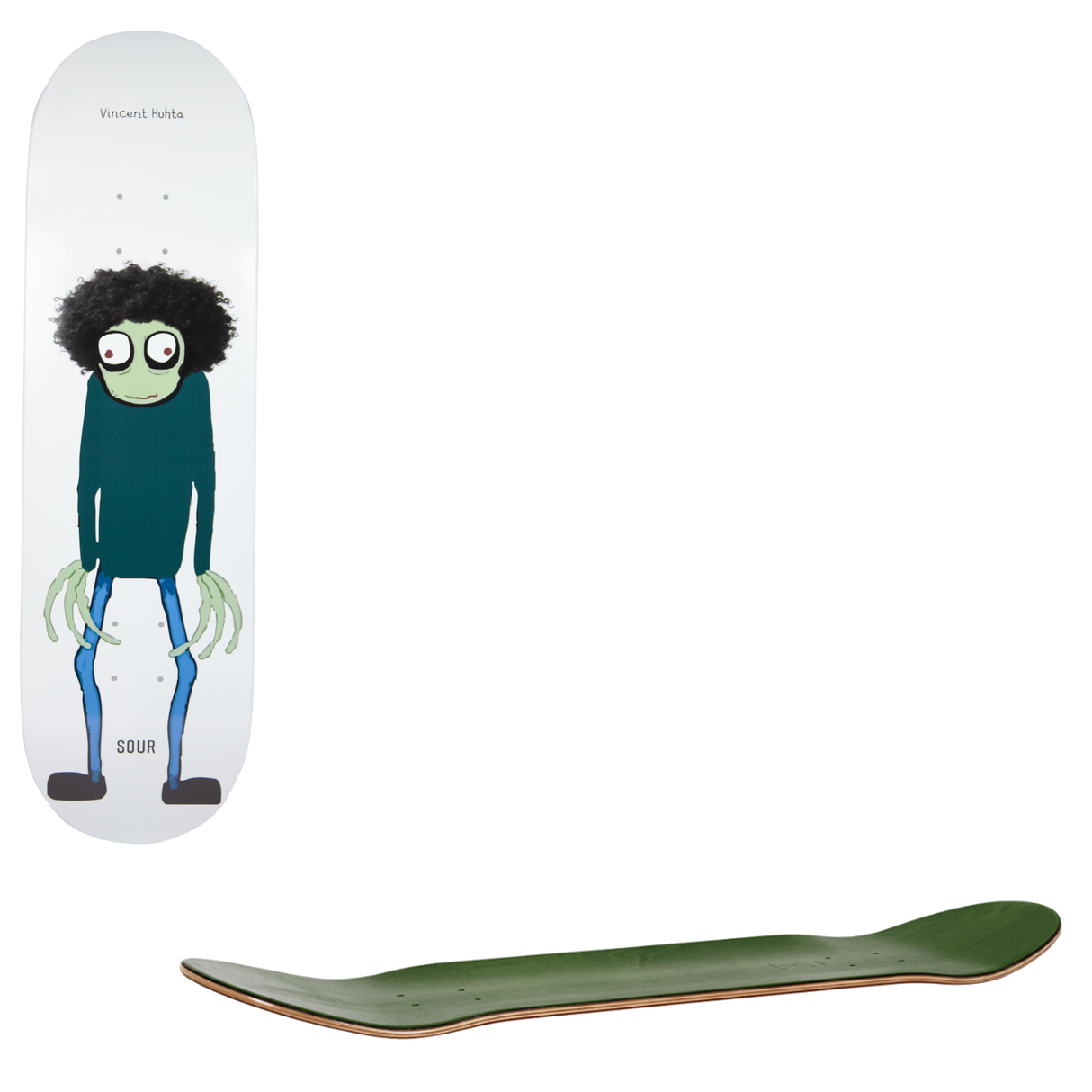 Sour Fingers Skateboard Deck - Vincent 8.375"