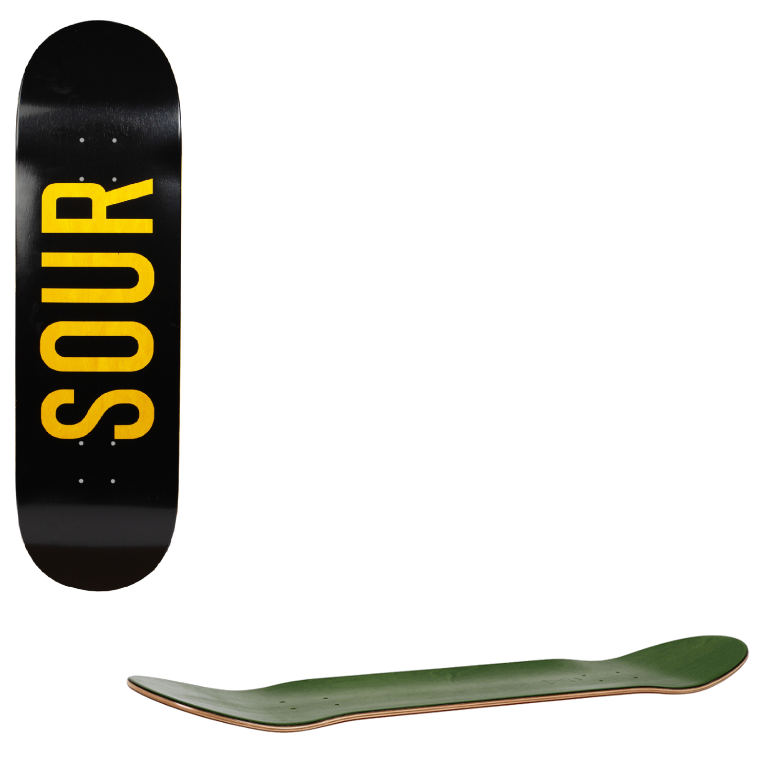 Sour Sour Army Skateboard Deck - Black 8.25"