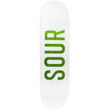 Sour Sour Army Skateboard Deck - White 8"