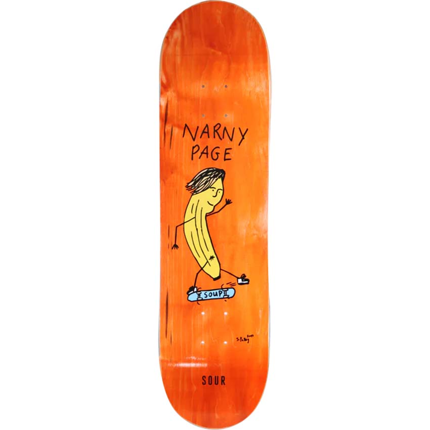 Sour Solution Barney Narny Skateboard Deck - 8.125"