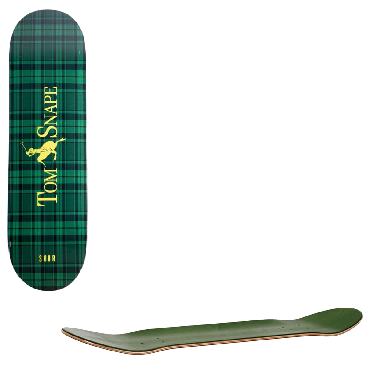 Sour Solution Snape Polo Skateboard Deck - Green 8.25"