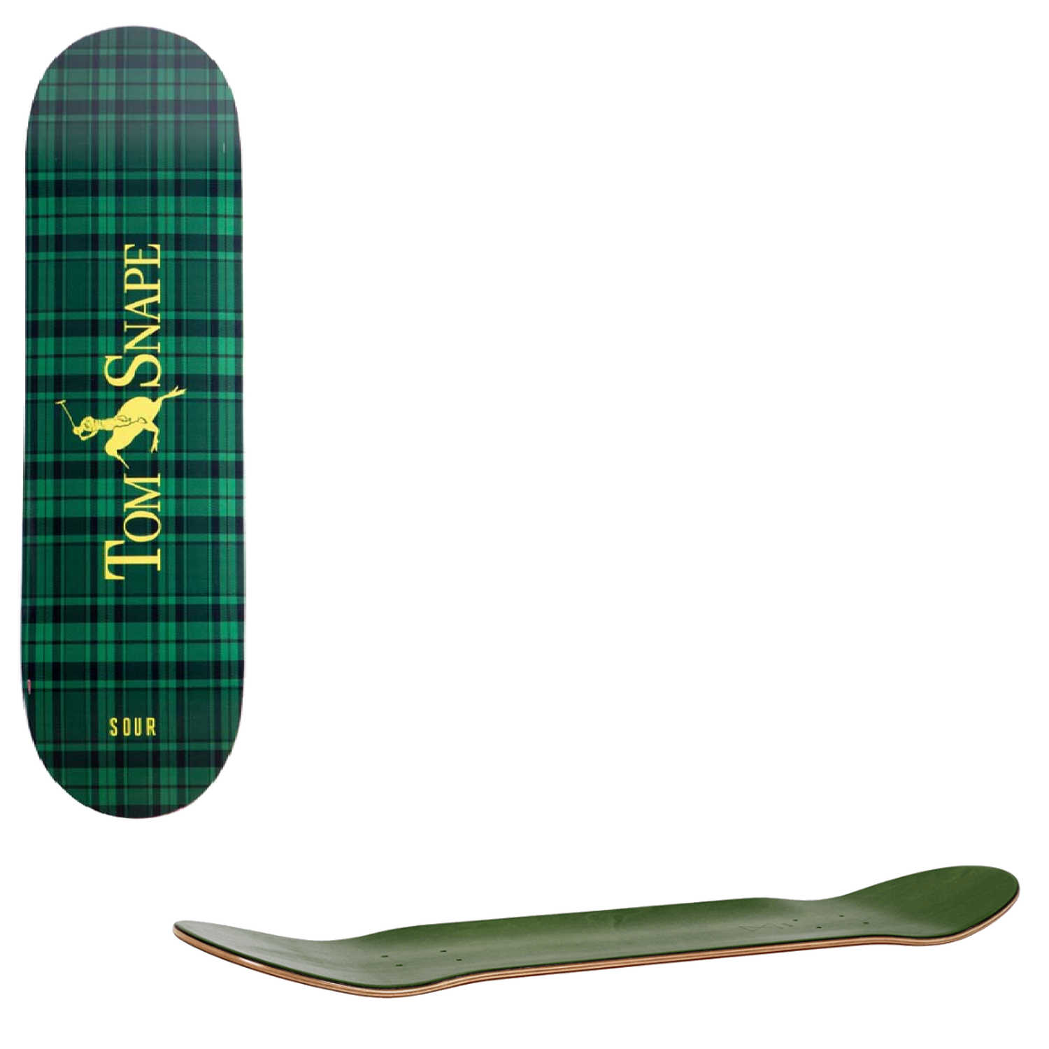Sour Solution Snape Polo Skateboard Deck - Green 8.25"