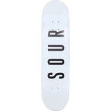 Sour Solution Sour Army Skateboard Deck - White 8.25"
