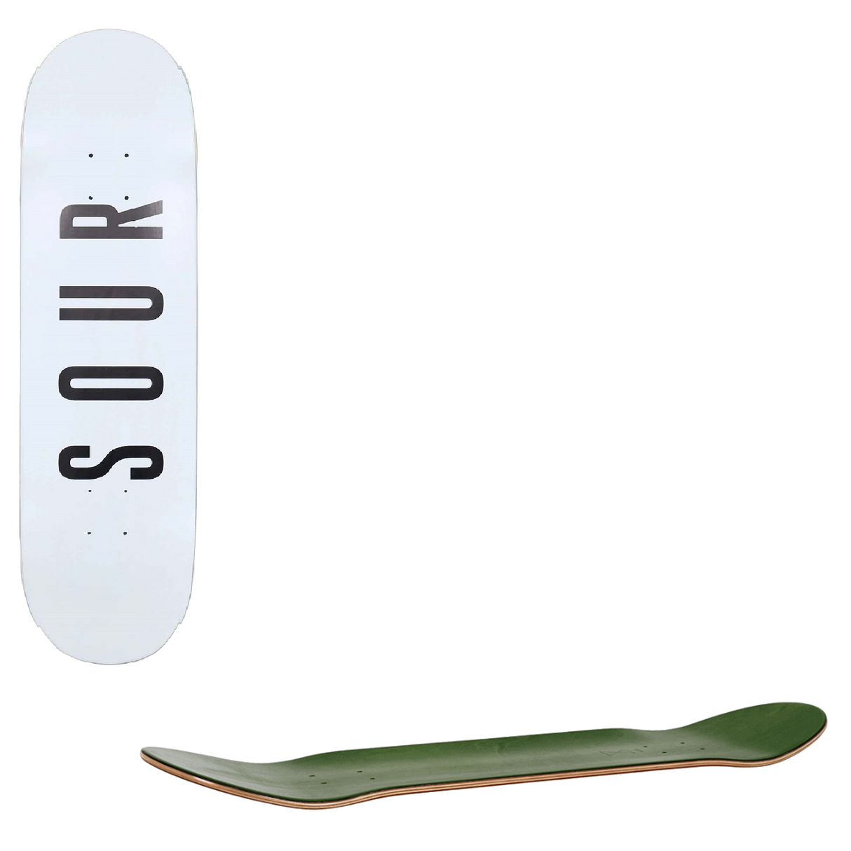 Sour Solution Sour Army Skateboard Deck - White 7.75"