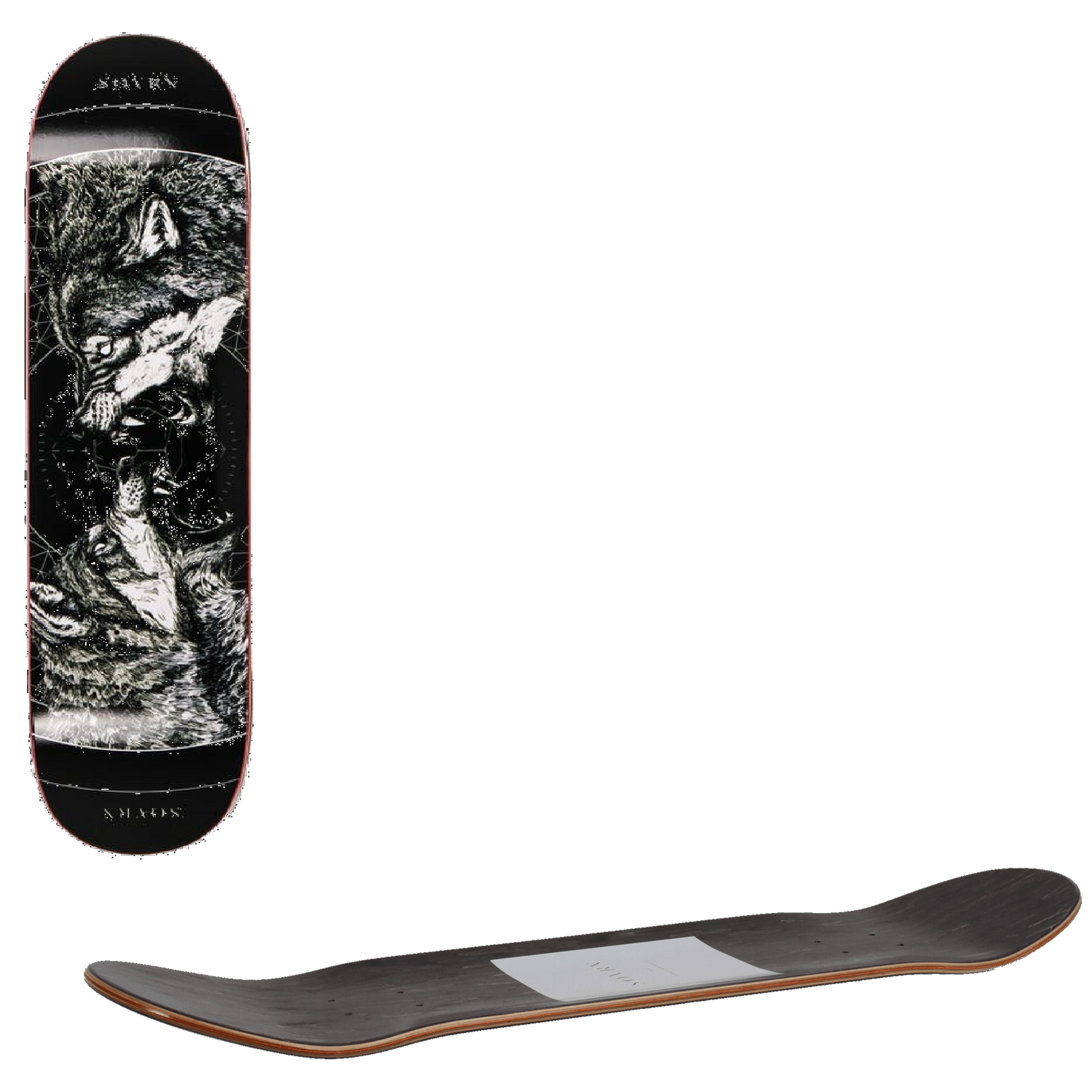 SOVRN Geri and Freki Skateboard Deck - 8.38''
