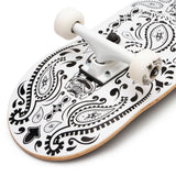 Speed Demons Bandana Complete Skateboard - Black/White 7.5"