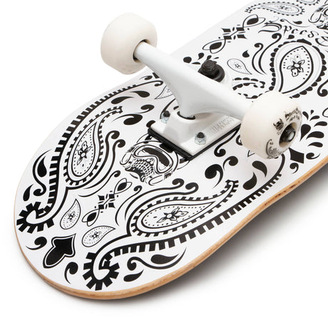 Speed Demons Bandana Complete Skateboard - Black/White 7.5"