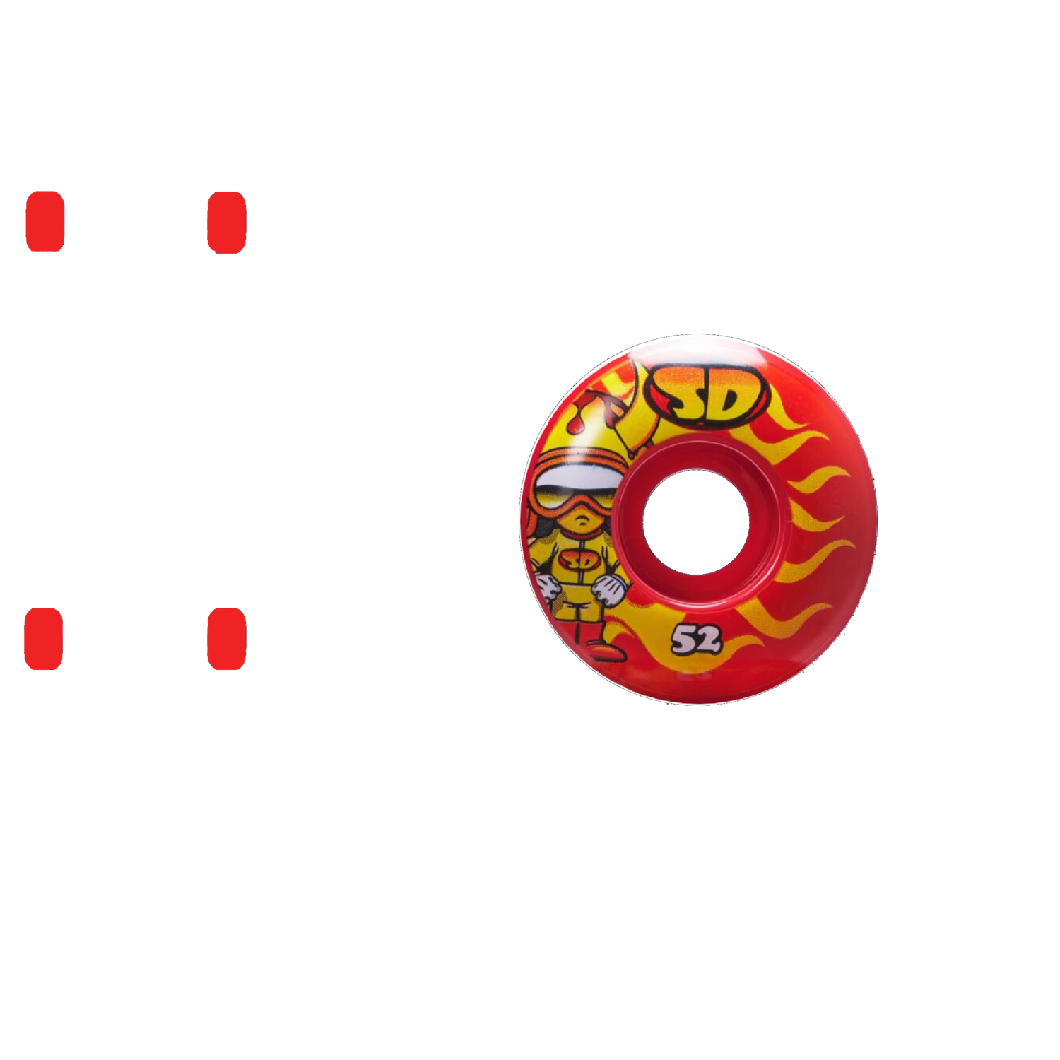 Speed Demons Characters Hot Shot Skateboard Wheels - 52mm