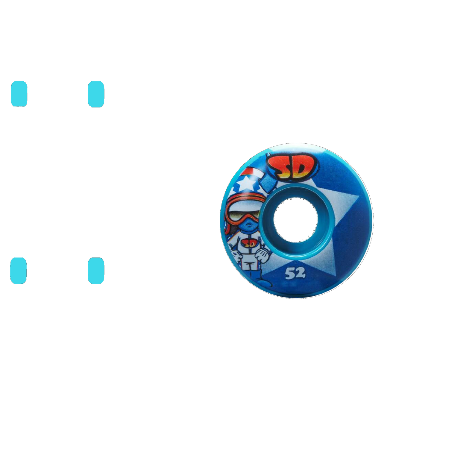 Speed Demons Characters Stars Skateboard Wheels - 52mm