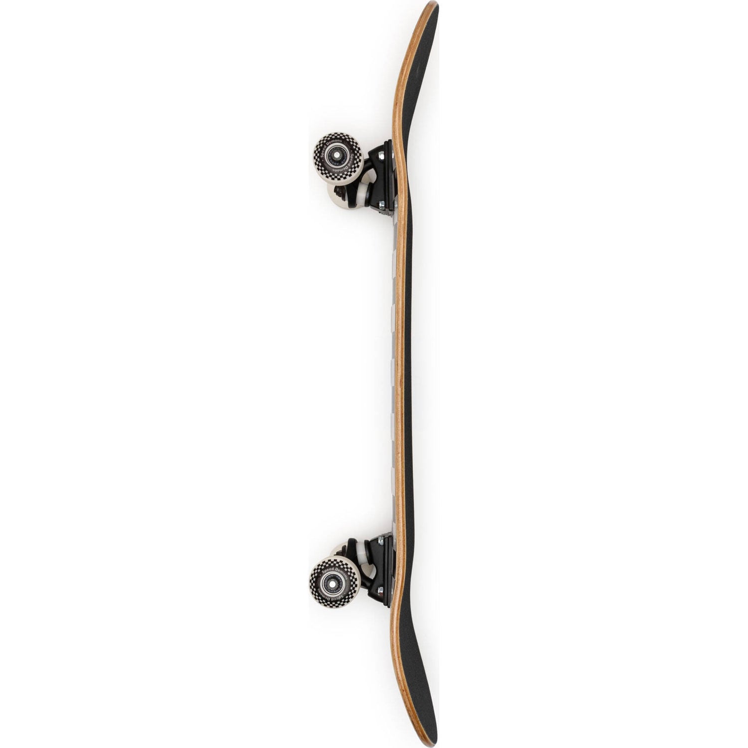 Speed Demons Checkers Complete Skateboard - Black/White 7.5"