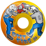 Spitfire Formula Four Firefight Classic 99a Skateboard Wheels - Yellow/Orange 56mm (Pack of 4)