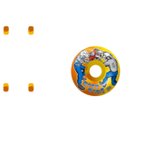 Spitfire Formula Four Firefight Classic 99a Skateboard Wheels - Yellow/Orange 56mm (Pack of 4)