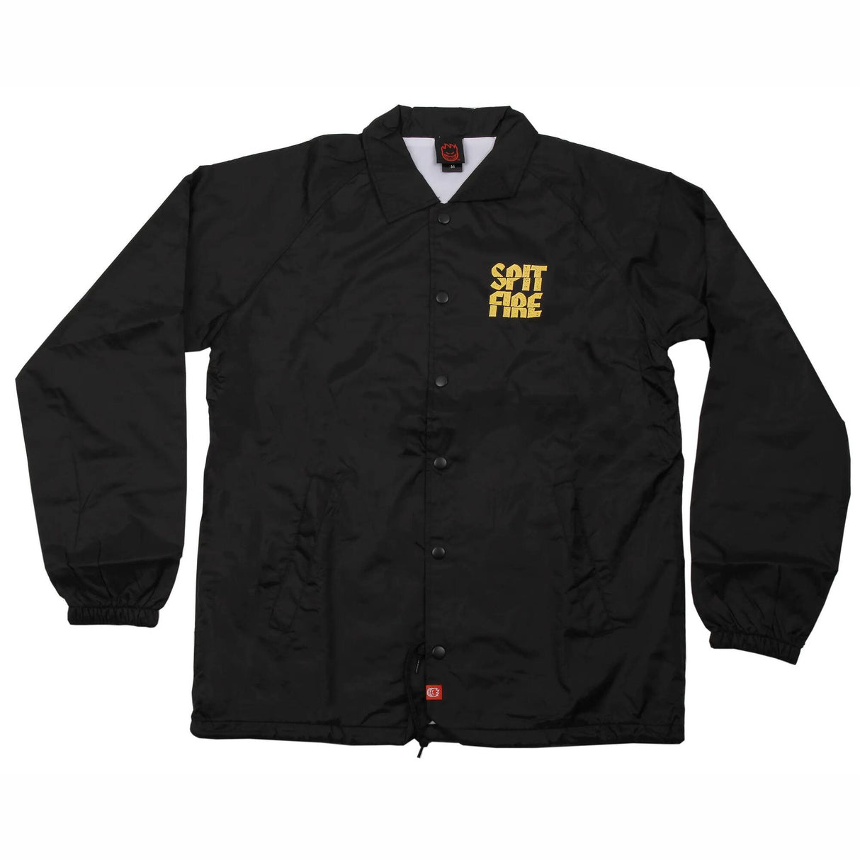 Spitfire Clean Cut Coaches Jacket - Black/Yellow