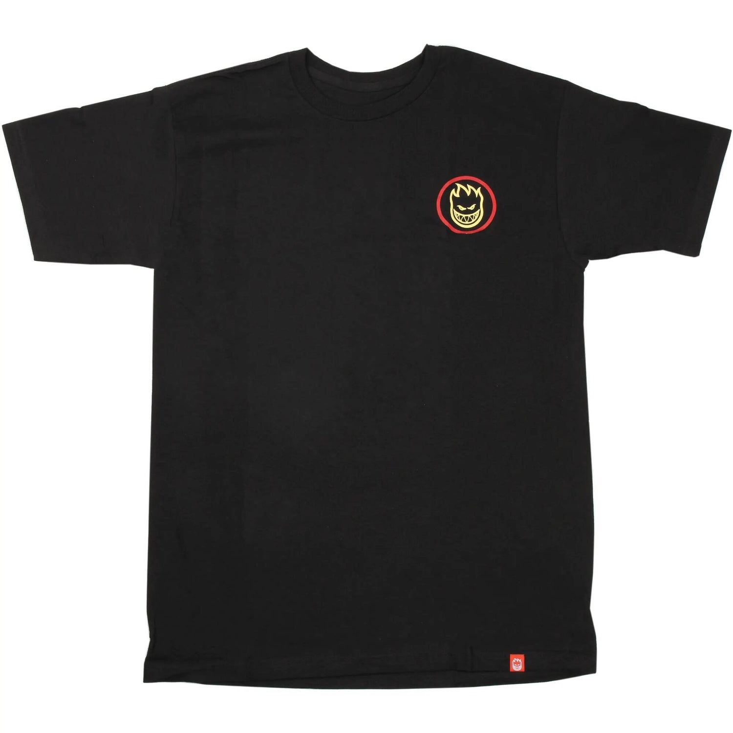 Spitfire Classic Swirl Fade T Shirt - Black/Yellow/Red