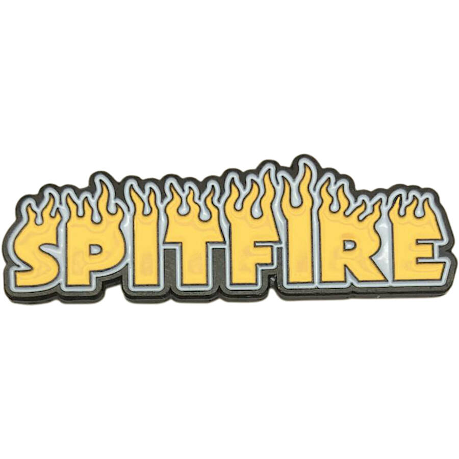Spitfire Flash Fire Lapel Pin - Black/Yellow
