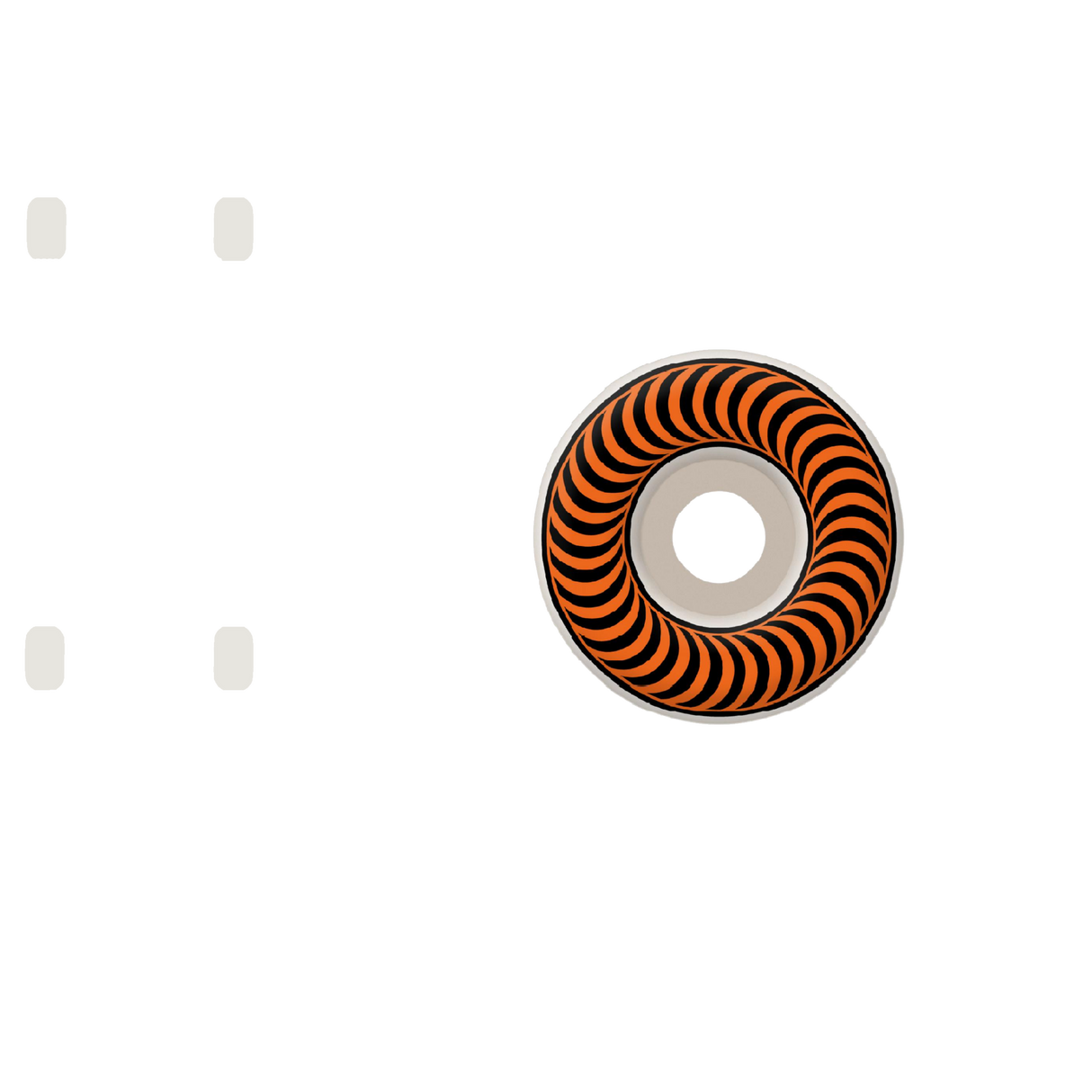 Spitfire Classic Skateboard Wheels - White/Orange 53mm