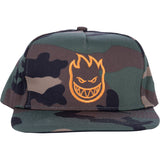 Spitfire Bighead Snapback Cap - Camo/Orange