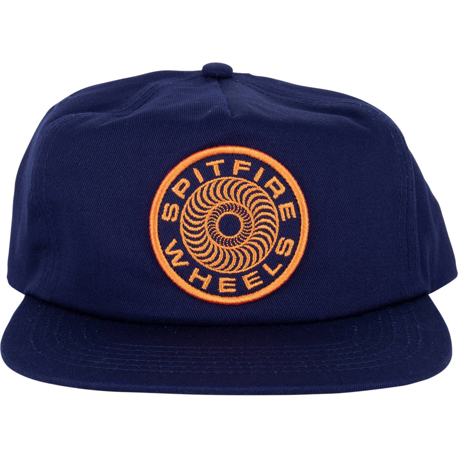 Spitfire Classic 87 Swirl Patch Snapback Cap - Navy/Orange
