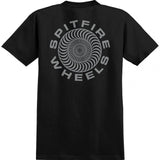 Spitfire Classic 87 Swirl T Shirt - Black/Silver Fleck