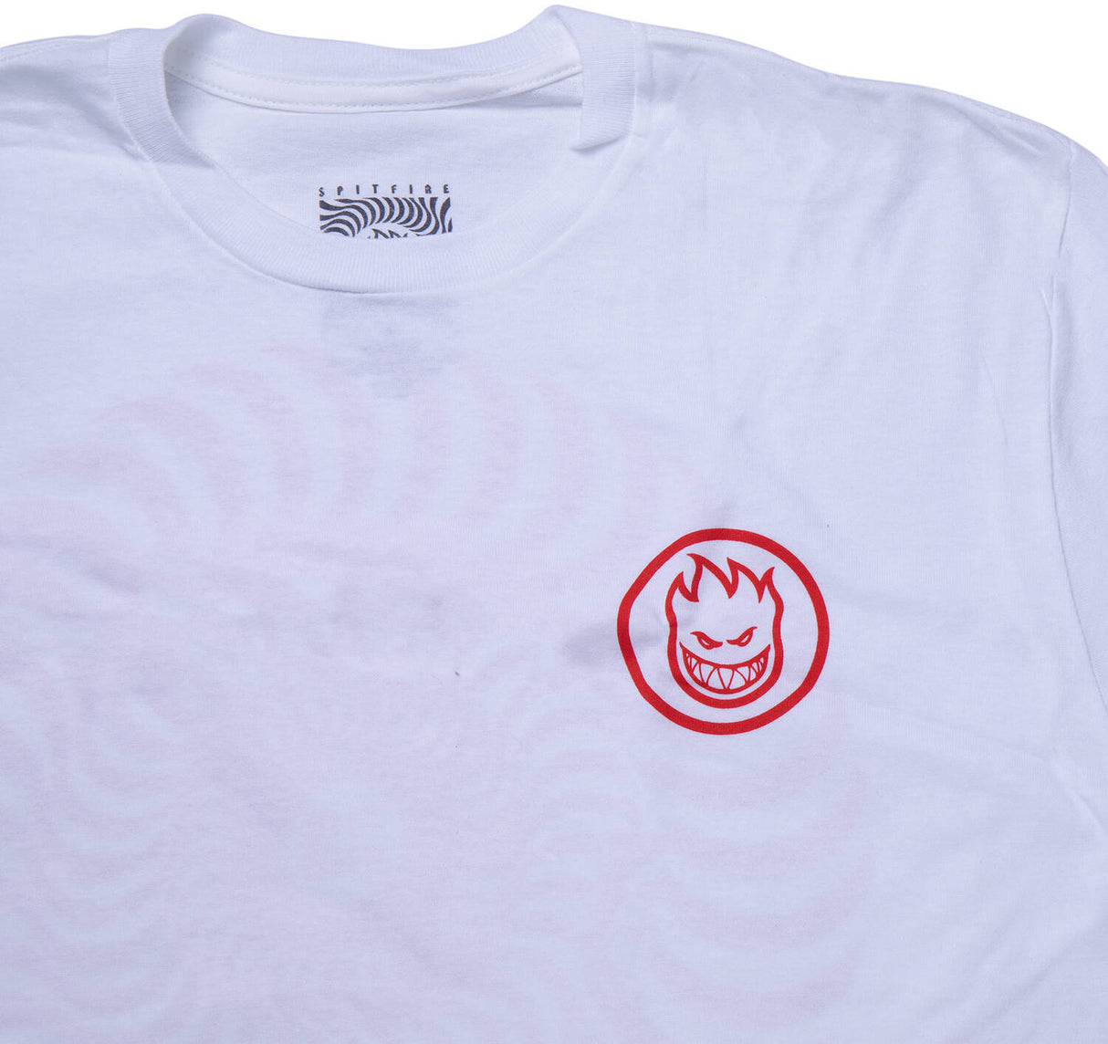 Spitfire Classic Swirl T Shirt - White/Red
