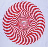 Spitfire Classic Swirl T Shirt - White/Red