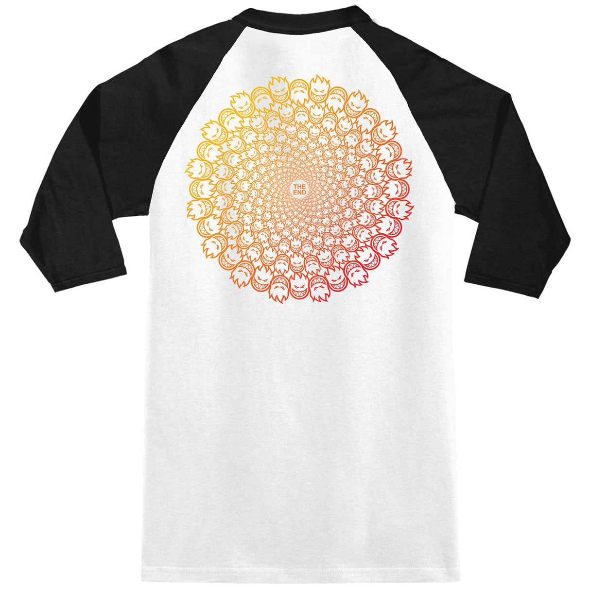 Spitfire Repeater Raglan 3/4 T Shirt - White/Black/Red/Yellow
