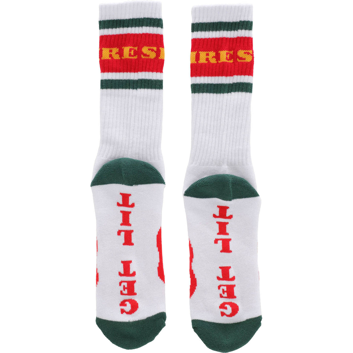Spitfire Classic '87 Bighead Socks - White/Red/Green/Gold