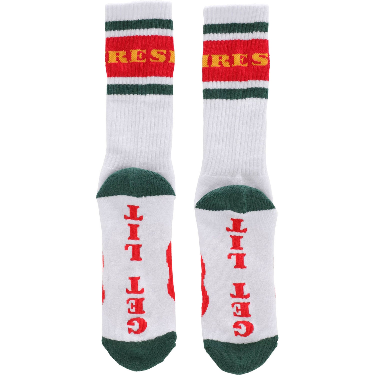 Spitfire Classic '87 Bighead Socks - White/Red/Green/Gold