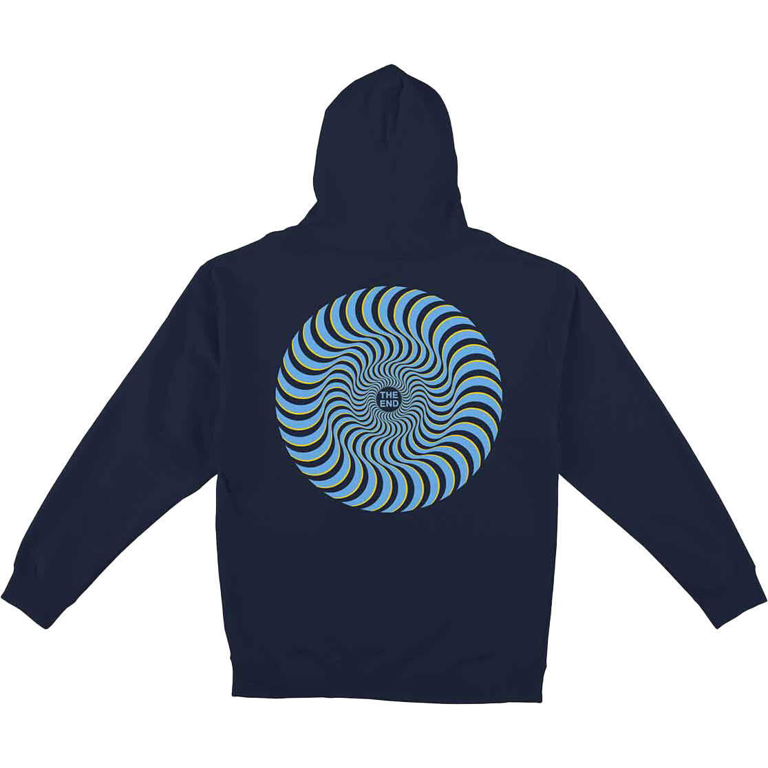 Spitfire Classic Swirl Overlay Hoodie - Deep Navy