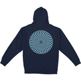 Spitfire Classic Swirl Overlay Hoodie - Deep Navy