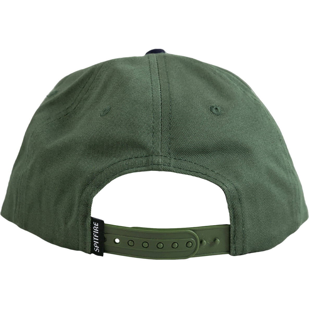 Spitfire Old E Arch Snapback - Olive/Red
