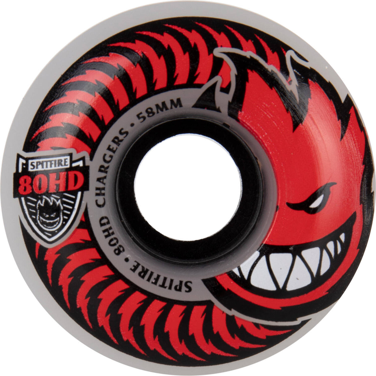 Spitfire Chargers Classic 80HD Soft Skateboard Wheels - Clear 58mm (Pack of 4)