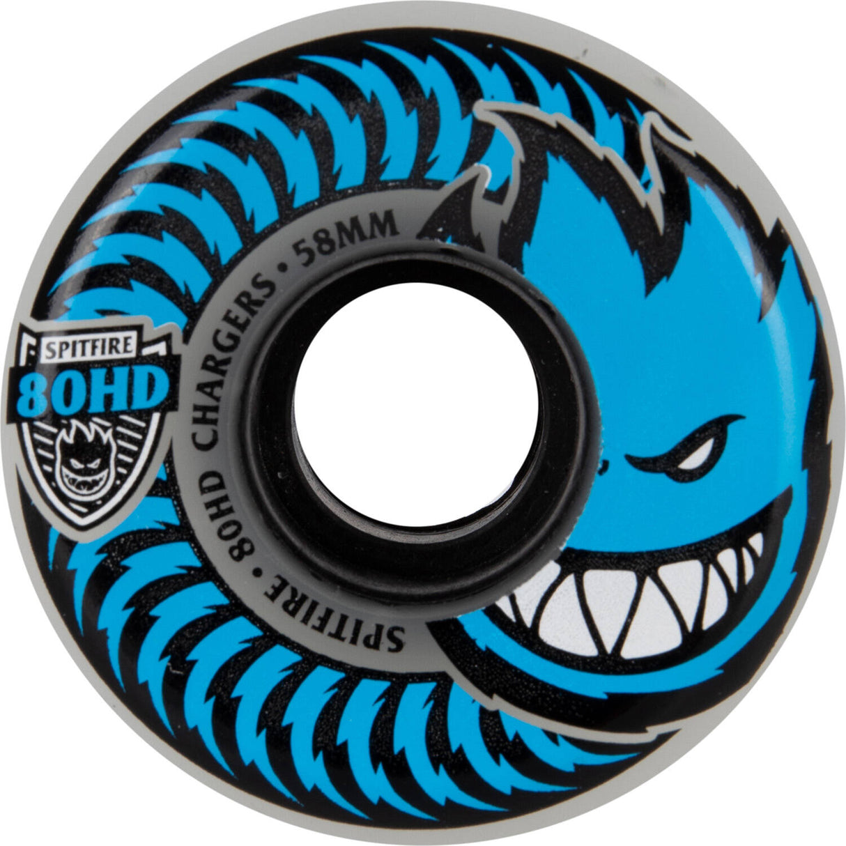 Spitfire Chargers Conical 80HD Soft Skateboard Wheels - Clear 58mm (Pack of 4)