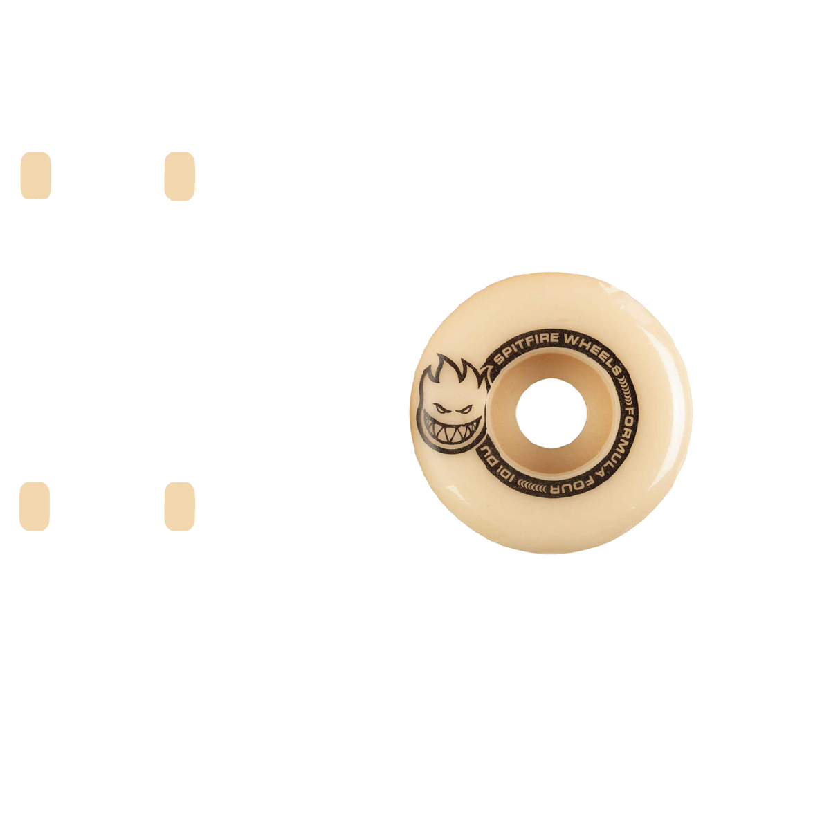 Spitfire Formula Four Lil' Smokies Classic 101 Skateboard Wheels - Natural 50mm (Pack of 4)