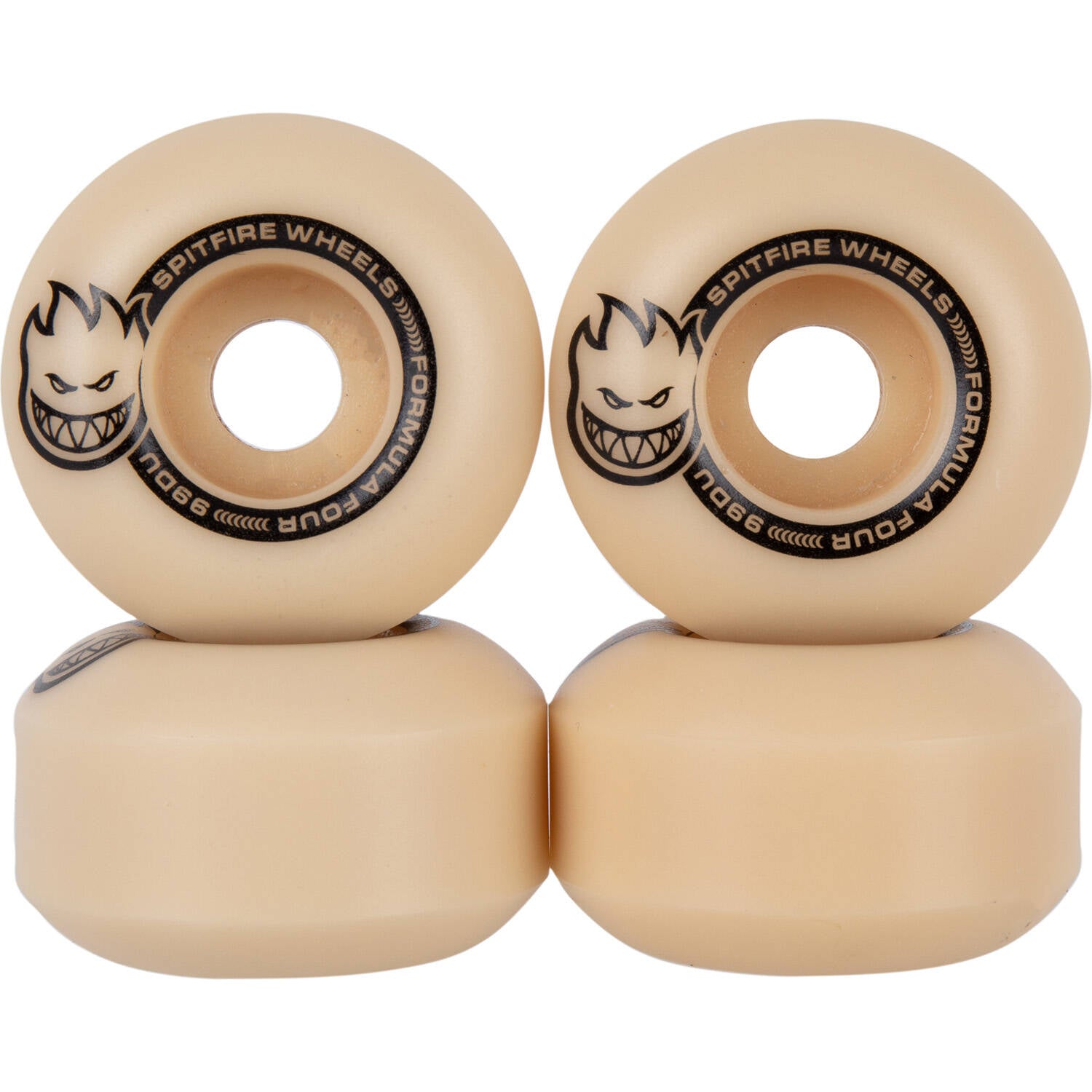 Spitfire Formula Four Lil' Smokies Classic 99 Skateboard Wheels - Natural 50mm (Pack of 4)