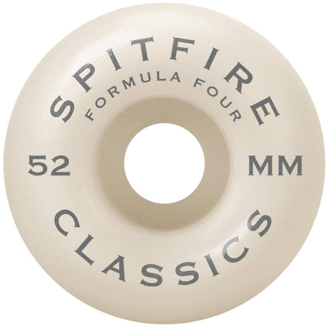 Spitfire Formula Four Classic 99a Skateboard Wheels - Green 52mm (Pack of 4)