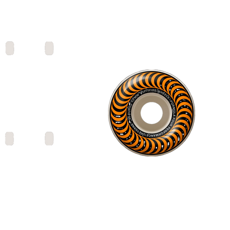 Spitfire Formula Four Classic 99a Skateboard Wheels - Orange 53mm (Pack of 4)