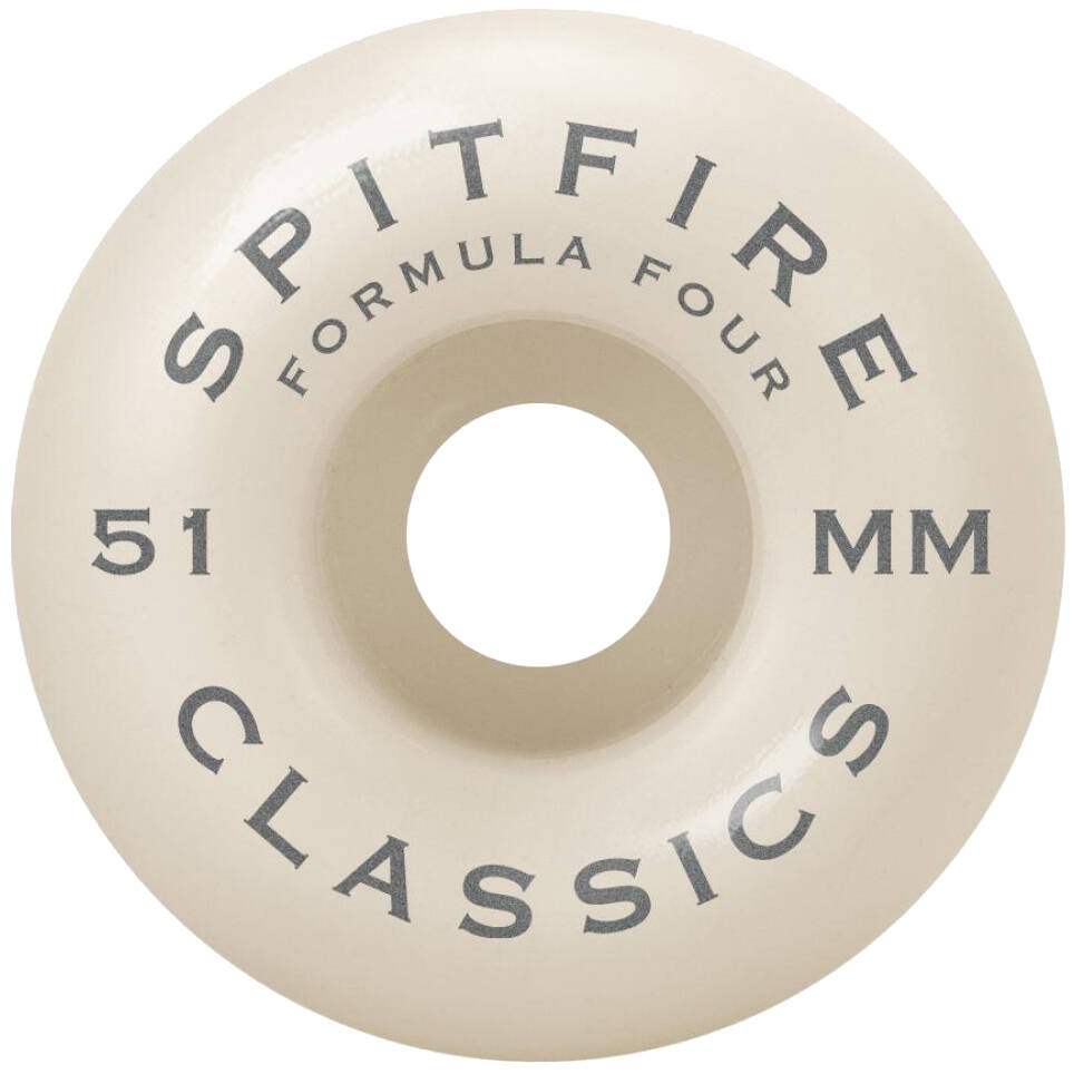 Spitfire Formula Four Classic 99a Skateboard Wheels - Red 51mm (Pack of 4)