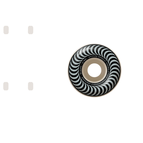Spitfire Formula Four Classic 99a Skateboard Wheels - Silver 54mm (Pack of 4)