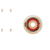 Spitfire Formula Four Tablet 101a Skateboard Wheels - White/Red 53mm (Pack of 4)