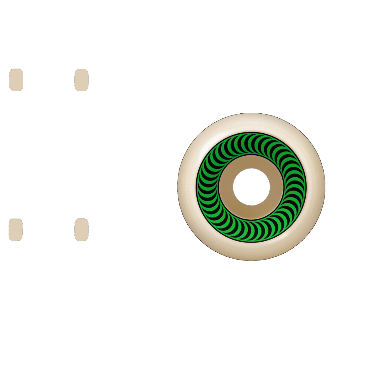 Spitfire OG Classic 99a Skateboard Wheels - Green 52mm (Pack of 4)