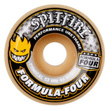 Spitfire Formula Four Conical 99D Skateboard Wheels - Yellow 52mm (Pack of 4)