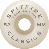 Spitfire Formula Four OG Classic 99a Skateboard Wheels - Natural 52mm (Pack of 4)